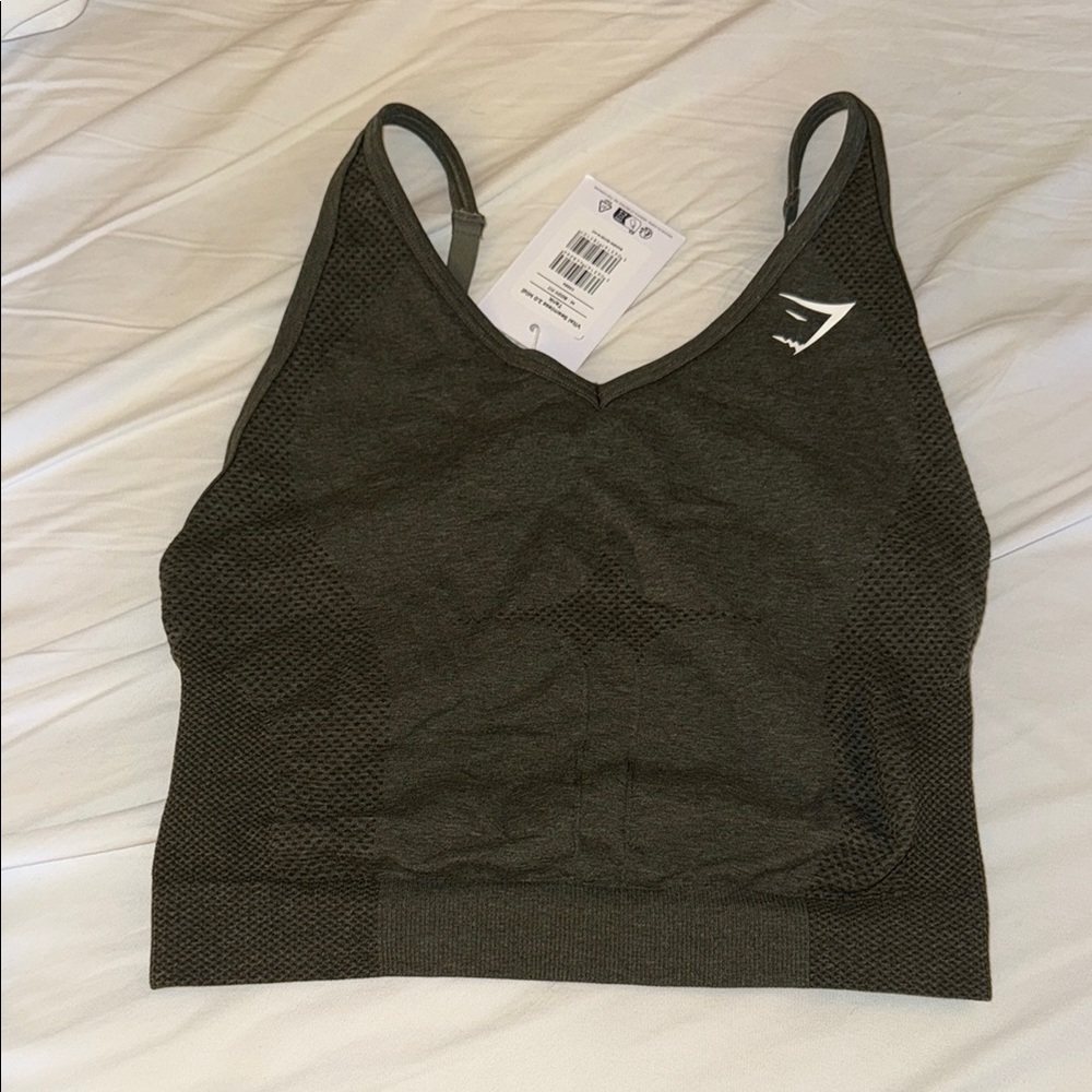 NWT Gymshark green vital Seamless midi tank